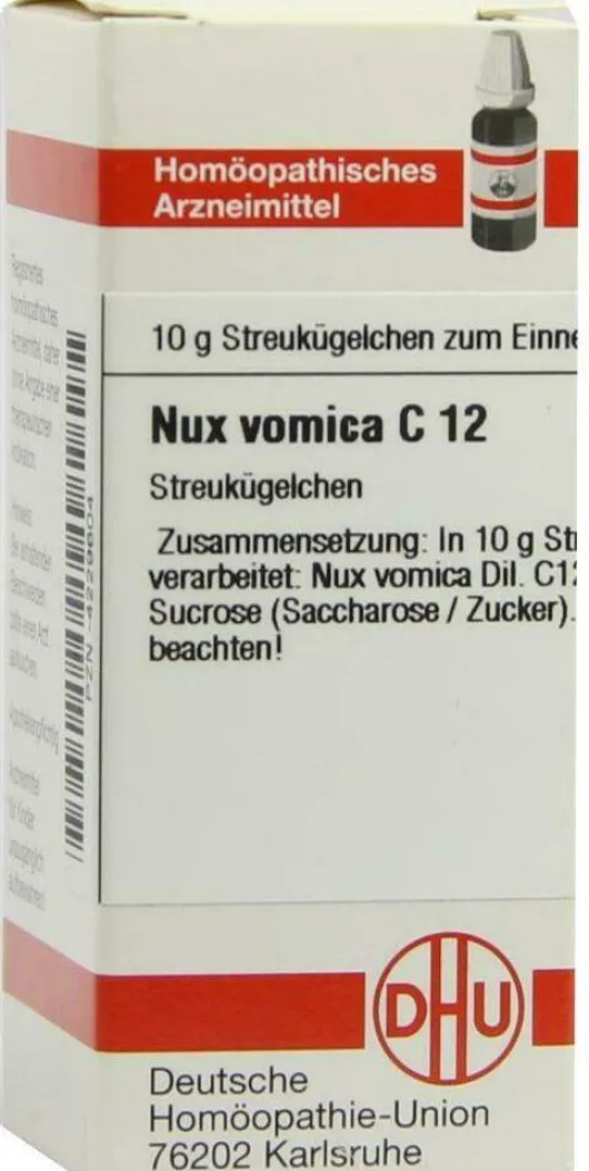 Dhu Nux Vomica C12 10 G Globuli