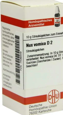Dhu Nux Vomica D2 Globuli