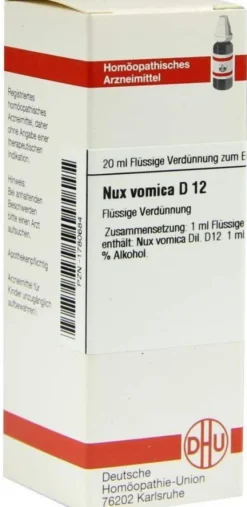 Dhu Nux Vomica D12 20 ml Dilution