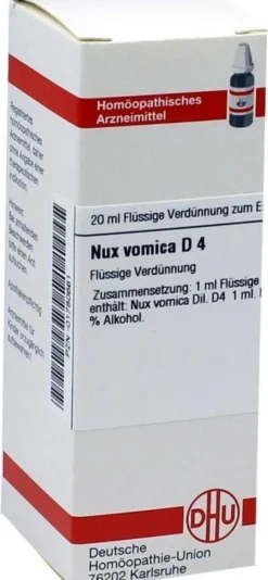 Dhu Nux Vomica D4 20 ml Dilution