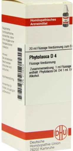 Dhu Phytolacca D4 Dilution 20 ml