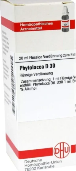Dhu Phytolacca D30 Dilution 20 ml