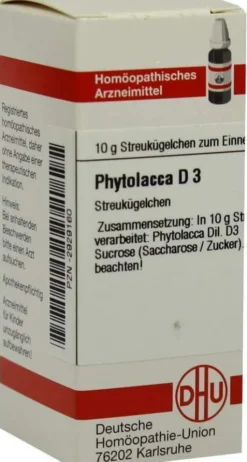 Dhu Phytolacca D3 10 G Globuli