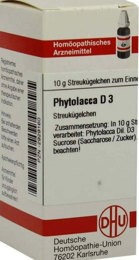 Dhu Phytolacca D3 10 G Globuli