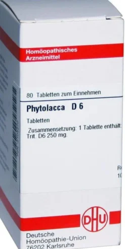 Dhu Phytolacca D6 80 Tabletten