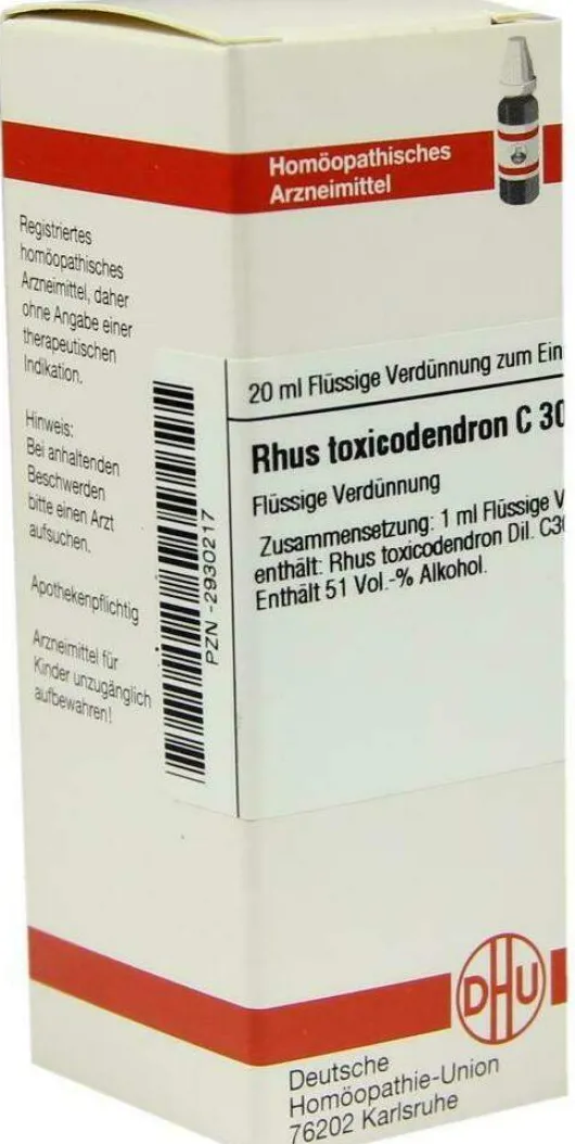 Dhu Rhus Toxicodendron C30 20 ml Dilution