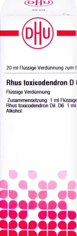 Dhu Rhus Toxicodendron D6 Dilution 20 ml