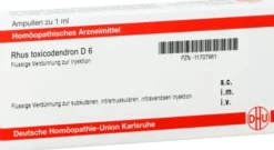 Dhu Rhus Toxicodendron D6 8 X 1 ml Ampullen