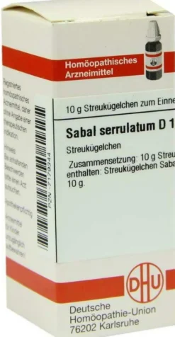 Dhu Sabal Serrulatum D12 10 G Globuli