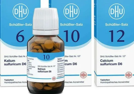 DHU Schüßler-Salze Kur mit dem Mineralsalz der inneren Reinigung Nr. 6+10+12 3 x 80 Tabletten