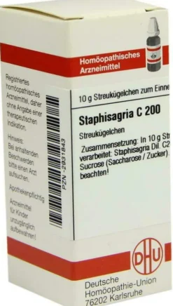 Dhu Staphisagria C200 10 G Globuli