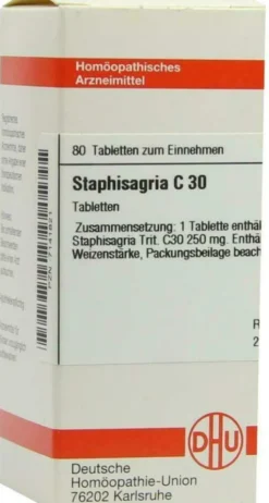 Dhu Staphisagria C30 80 Tabletten