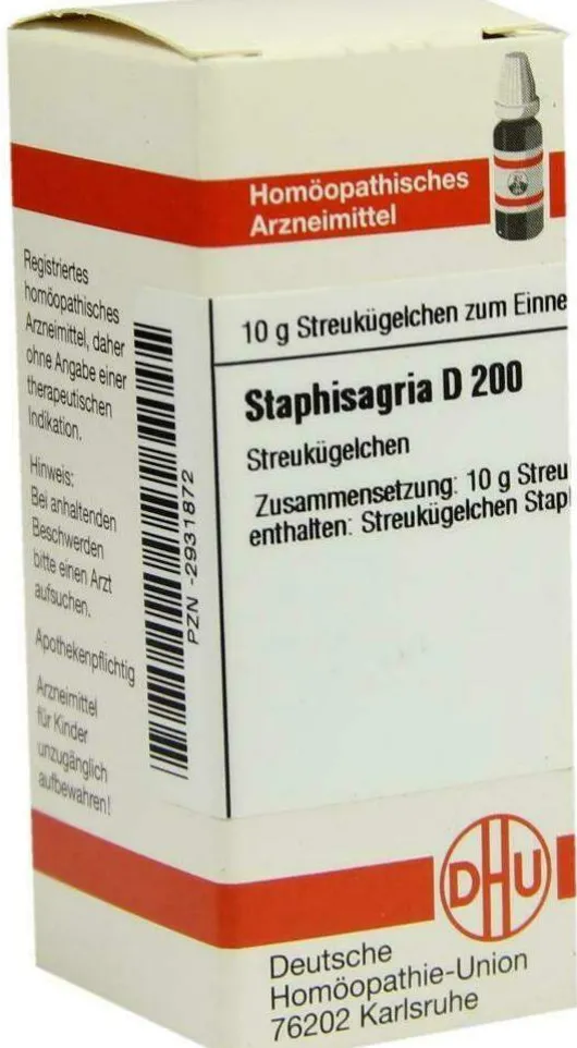 Dhu Staphisagria D200 10 G Globuli