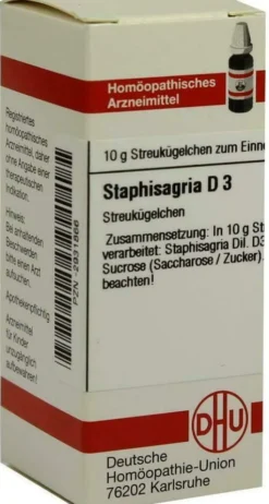Dhu Staphisagria D3 10 G Globuli