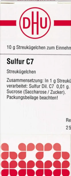 Dhu Sulfur C7 Globuli 10 G