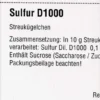 Dhu Sulfur D1000 Globuli 10 G