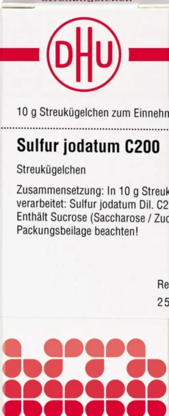 Dhu Sulfur Jodatum C200 10 G Globuli