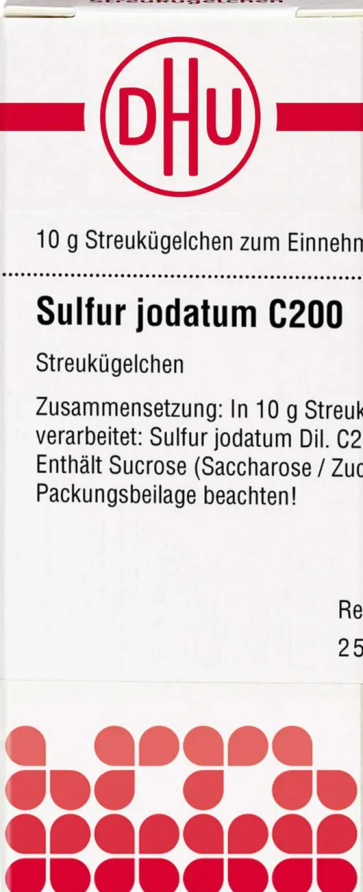 Dhu Sulfur Jodatum C200 10 G Globuli