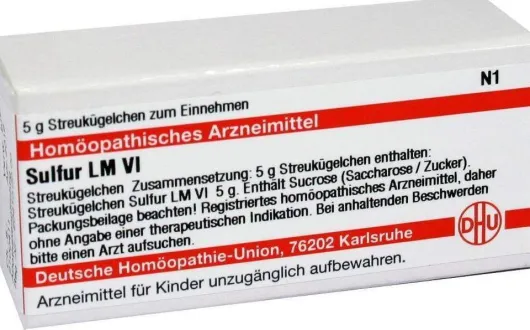 Dhu Sulfur Lm Vi Globuli