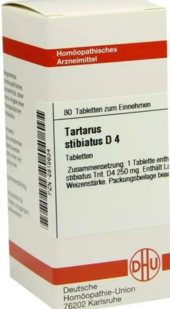 Dhu Tartarus Stibiatus D4 80 Tabletten