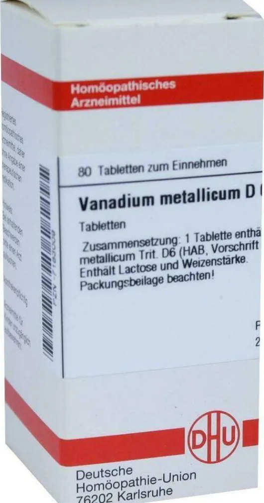 Dhu Vanadium Metallicum D6 80 Tabletten