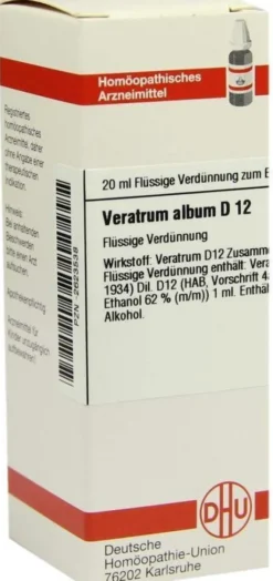 Dhu Veratrum Album D12 20 ml Dilution