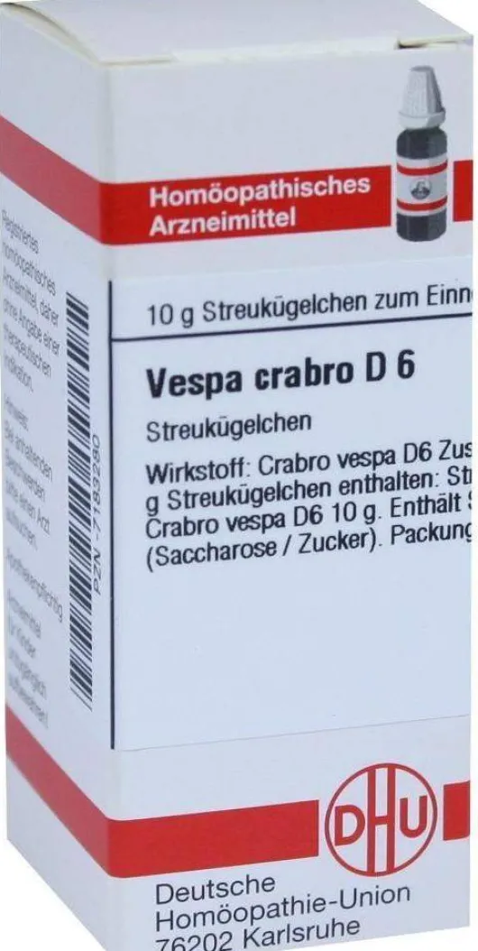 Dhu Vespa Crabro D6 10 G Globuli