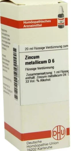 Dhu Zincum Metallicum D6 20 ml Dilution