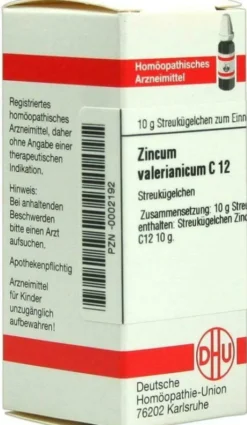 Dhu Zincum Valerianicum C12 10 G Globuli