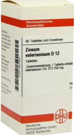 Dhu Zincum Valerianicum D12 80 Tabletten