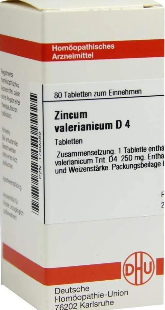 Dhu Zincum Valerianicum D4 80 Tabletten