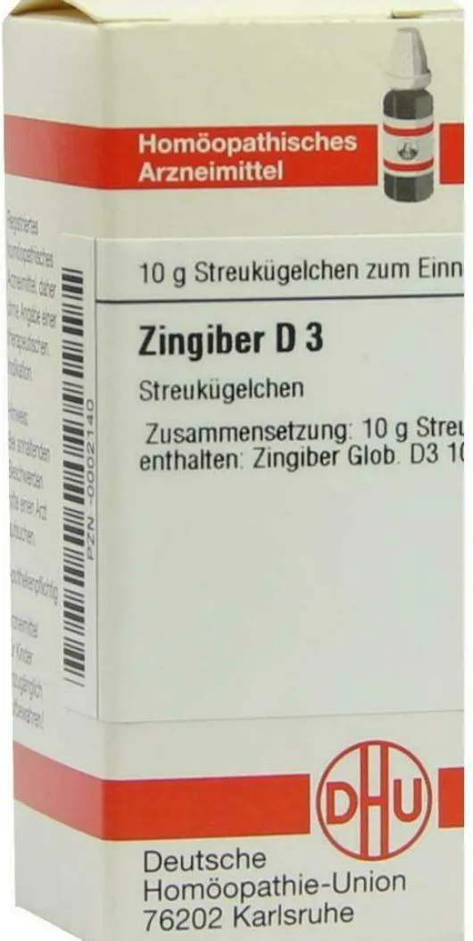 Dhu Zingiber D3 10 G Globuli