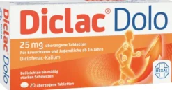 Diclac Dolo 25 mg 20 Überzogene Tabletten