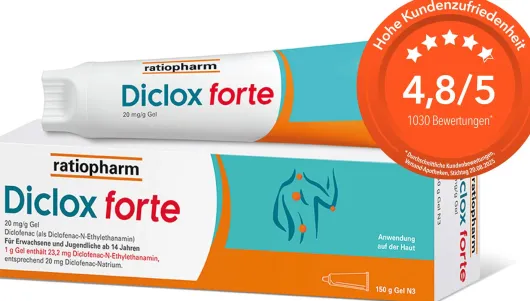 Diclox forte Ratiopharm Gel 150 g