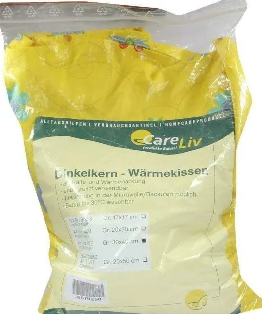 Dinkelkern Wärmekissen Mit Bezug 30 X 40 cm 1 Stück