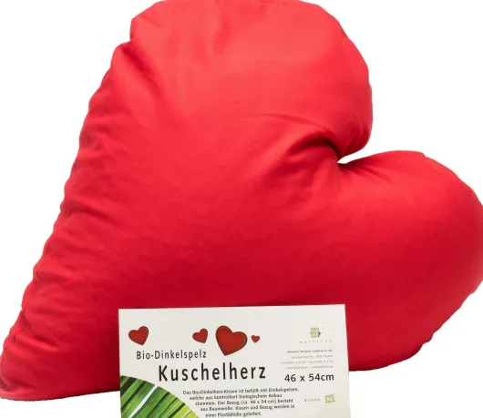 Dinkelspelz Herz Kissen