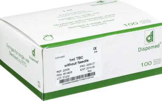 Dispomed Tbc Spritze Ohne Kanüle 1ml