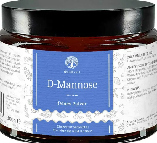 D-mannose hochrein 300 g Pulver für Hunde und Katzen