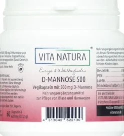 D-Mannose Kapseln 500 mg 60 Stück