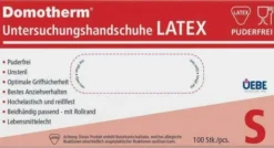 Domotherm Unt.Handschuhe Latex Unsteril Pf S Wei s