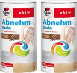 Doppelherz Abnehm Shake Schoko Pulver 2 x 500 g