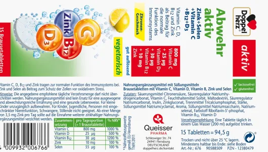 Doppelherz Aktiv Abwehr Brausetabletten