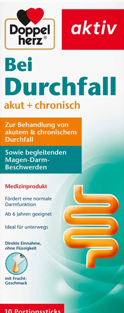 Doppelherz Aktiv bei Durchfall 10 Portionssticks