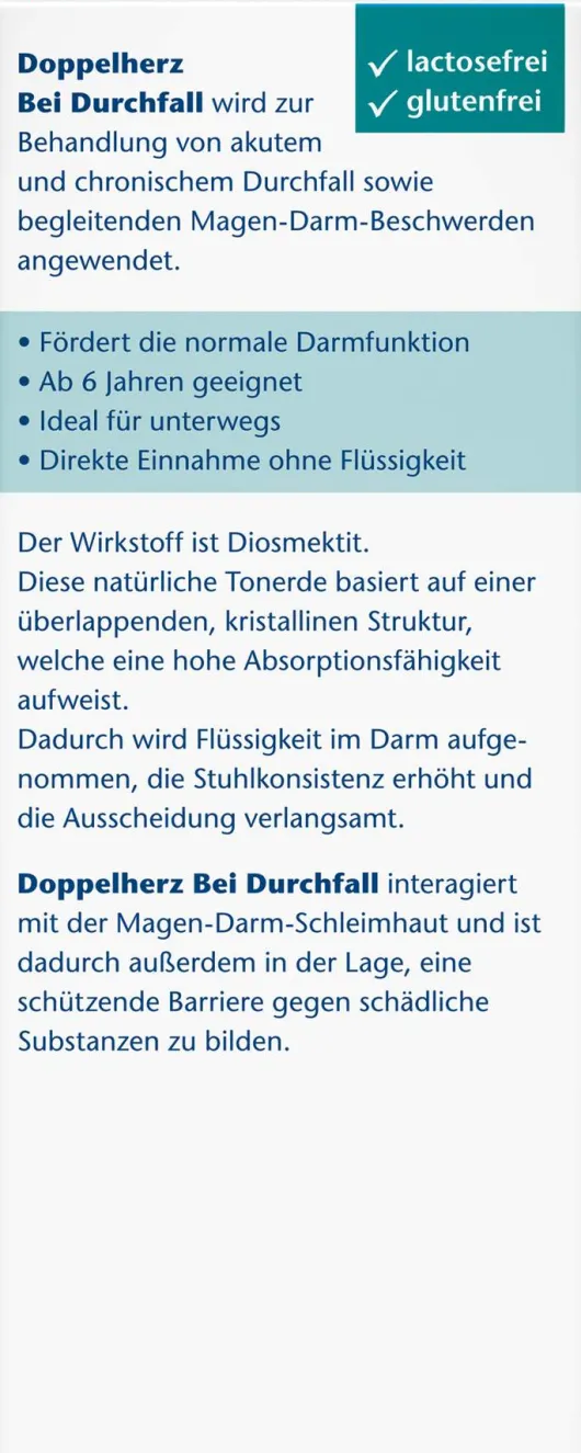 Doppelherz Aktiv bei Durchfall 10 Portionssticks
