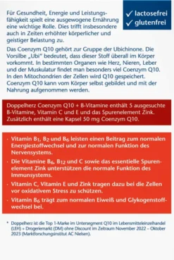 Doppelherz Aktiv Coenzym Q10 + B - Vitamine 30 Kapseln