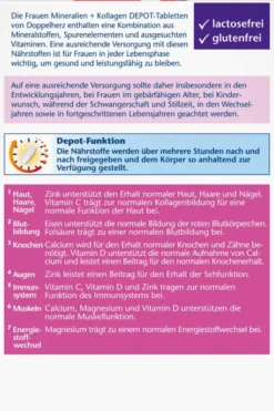 Doppelherz Aktiv Frauen Mineralien + Kollagen Depot 30 Tabletten
