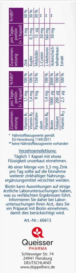 Doppelherz aktiv Haar Intensiv 80 Kapseln