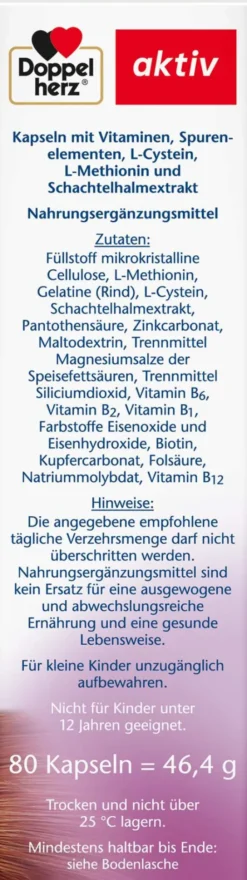 Doppelherz aktiv Haar Intensiv 80 Kapseln