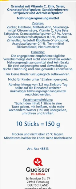 Doppelherz Aktiv Heißer Granatapfel+sanddorn+acerola 10 Beutel