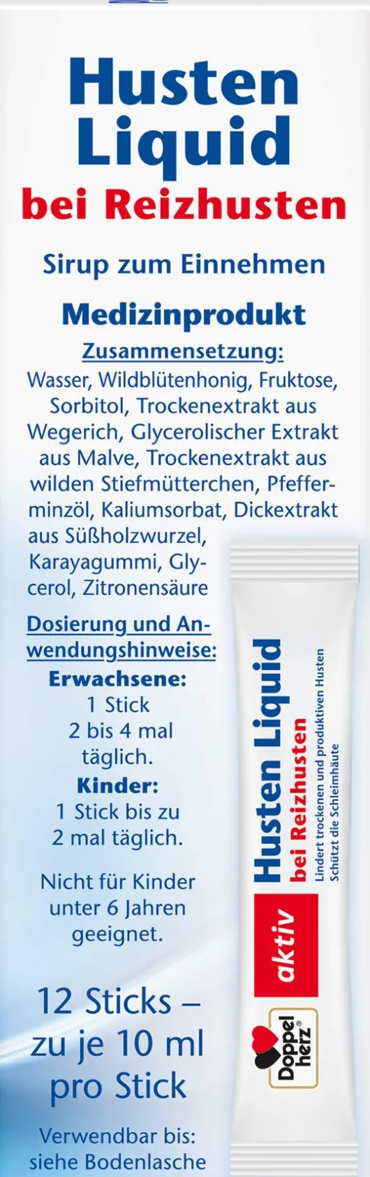 Doppelherz Aktiv Husten Liquid 12 Sticks